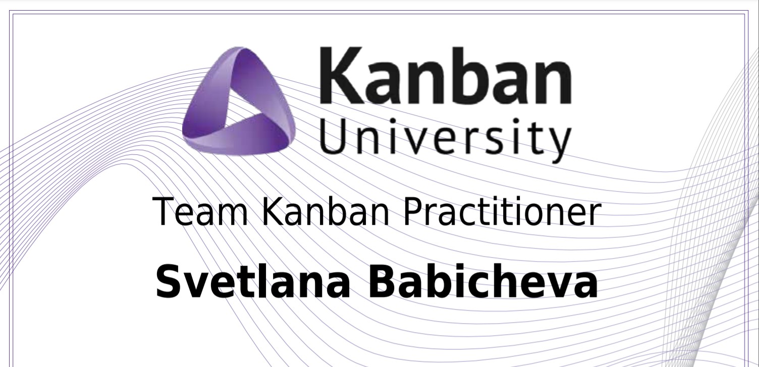 I am a Team Kanaban Practitioner